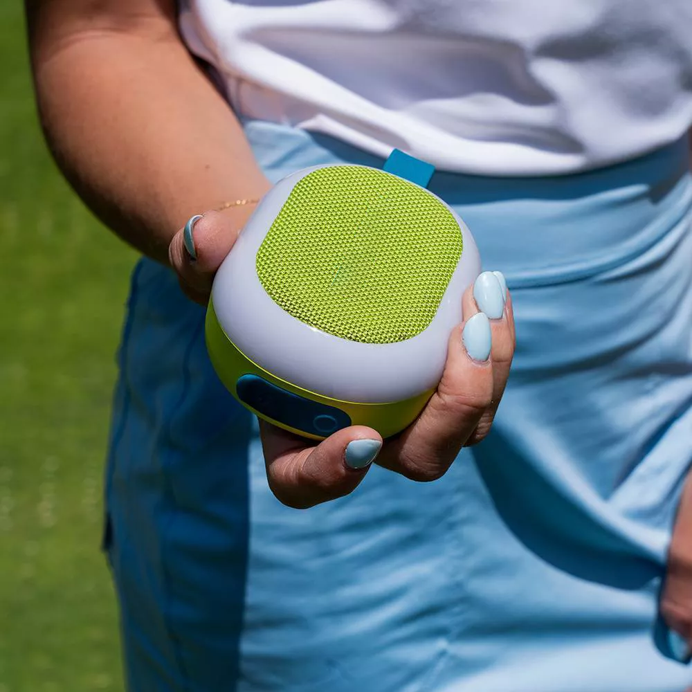 Ultra‑Compact Portable Bluetooth Speaker With RGB Lights And Multi‑Unit Sync